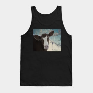 Cow Funny Calf Face Cow Lover Gift Products Tank Top